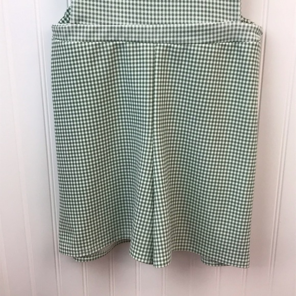 Nasty Gal Green Gingham Romper Shorts Sz 4 - Picture 9 of 13